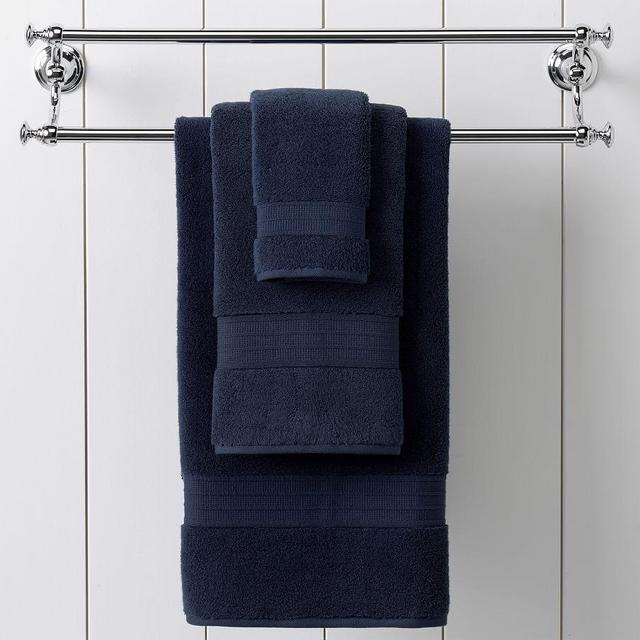 Hydrocotton Quick-Drying Organic Towels, Wash, Navy