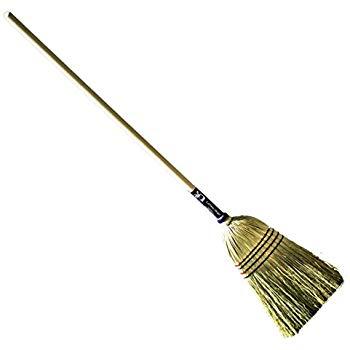 O-Cedar Heavy Duty Commercial 100% Corn Broom with Solid Wood Handle