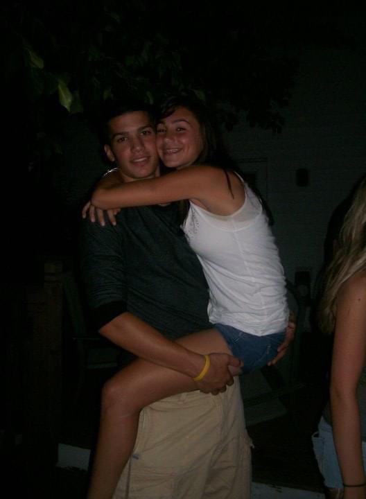 The first existing picture of us together back in 2010.