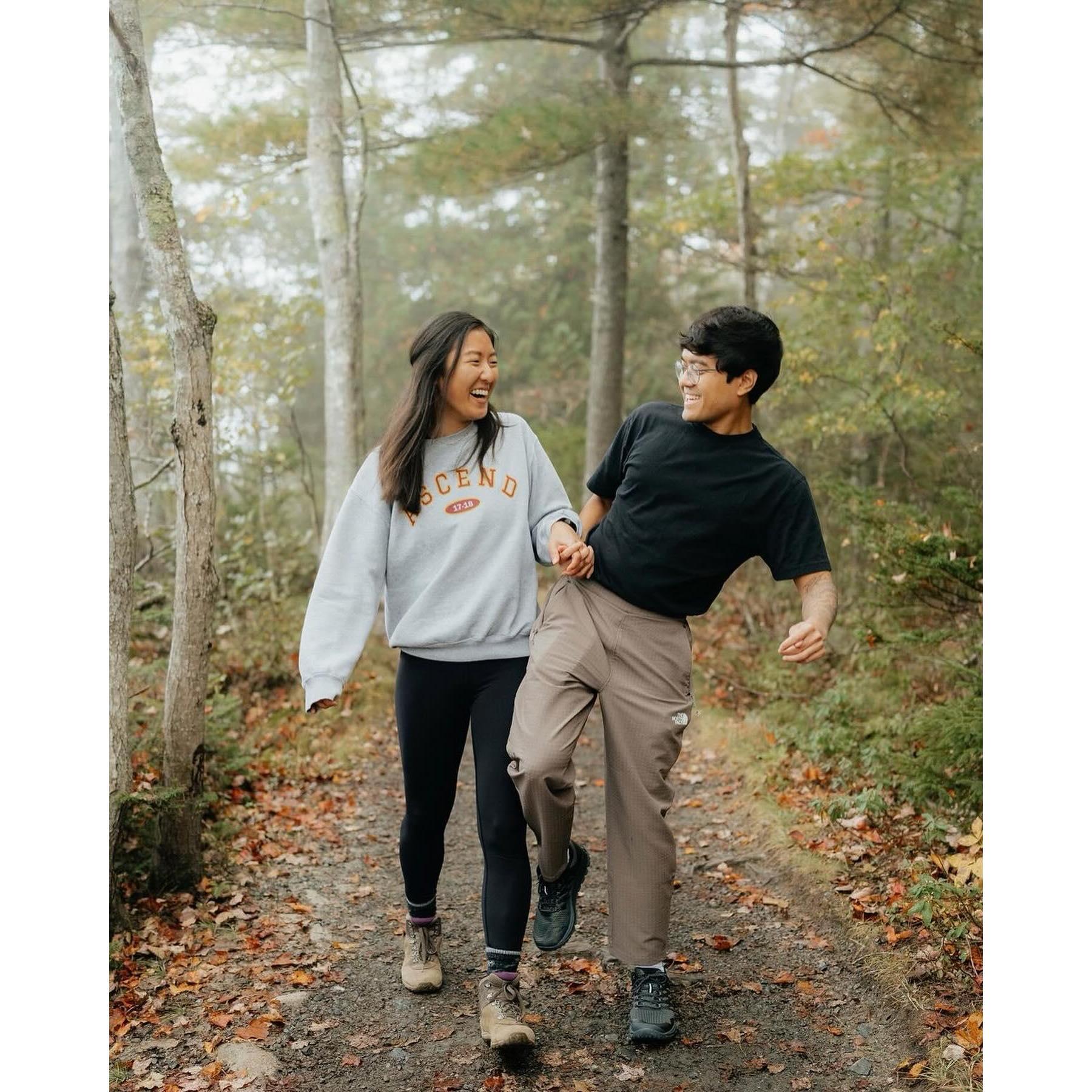 Oct 2023 | Enjoying Acadia Nat'l Park (post-proposal & first NP together)