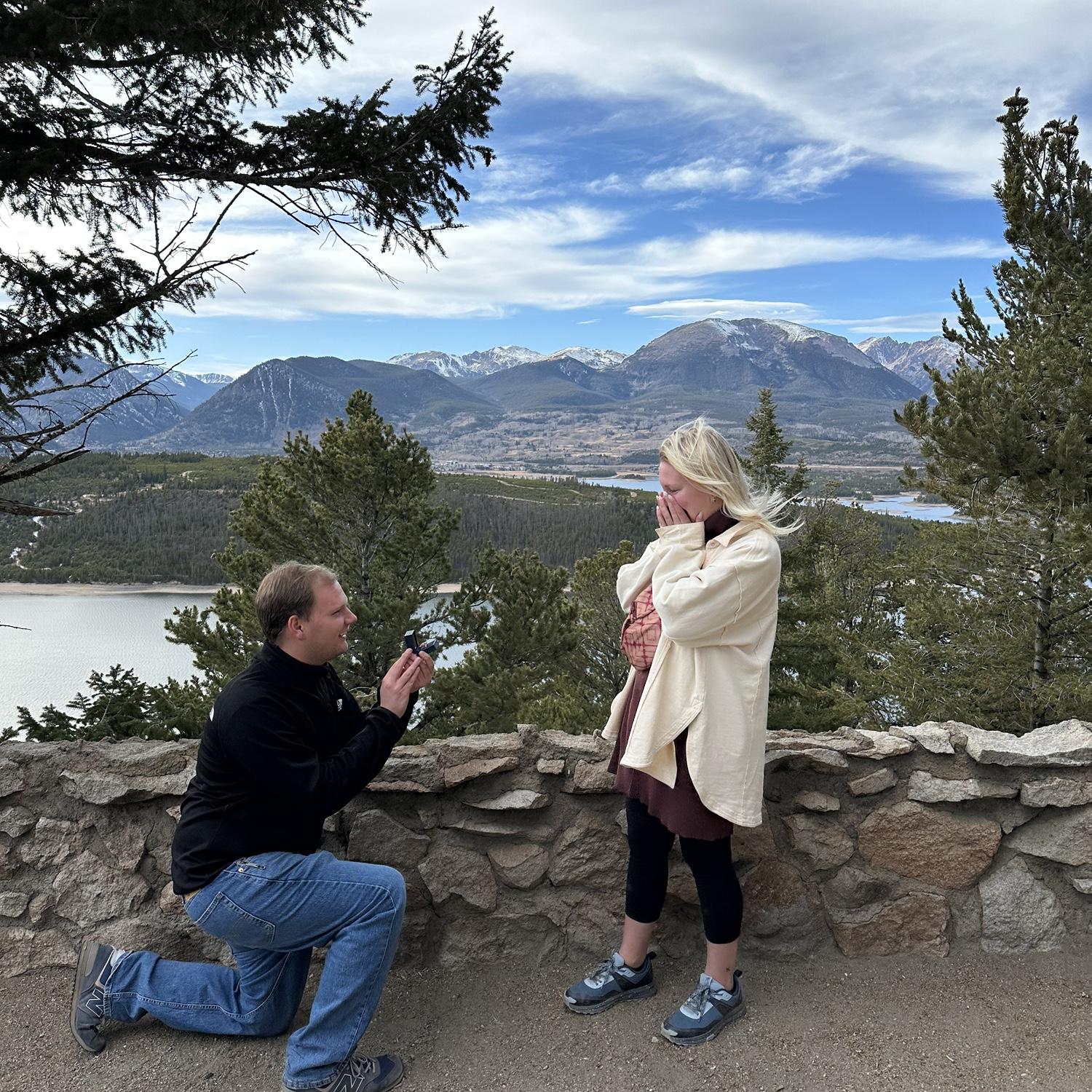 11.2.2024. The day Matt proposed in Breckenridge, Colorado at Sapphire Point Overlook.
