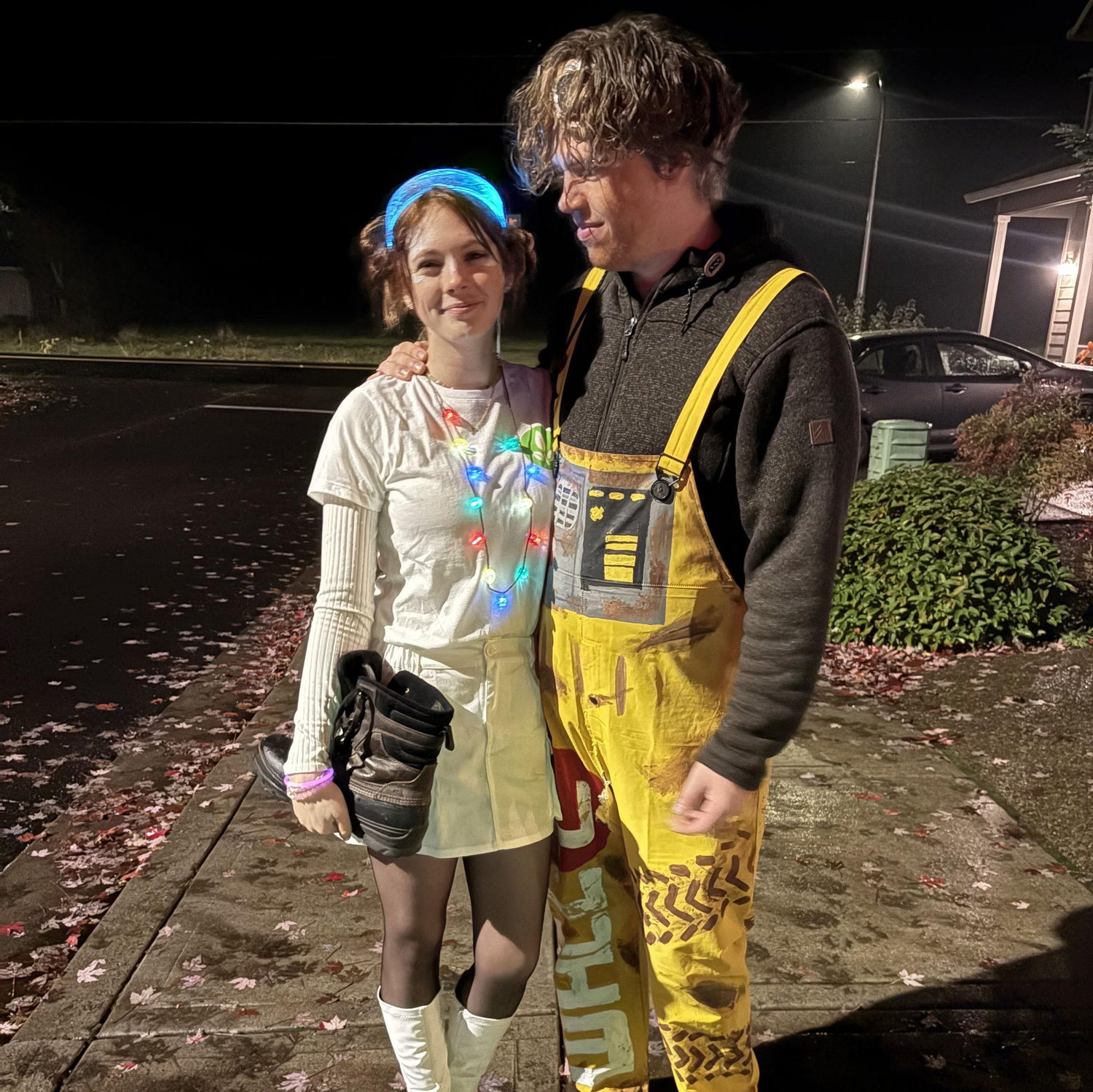 Halloween 2025 as WALL-E and EVE