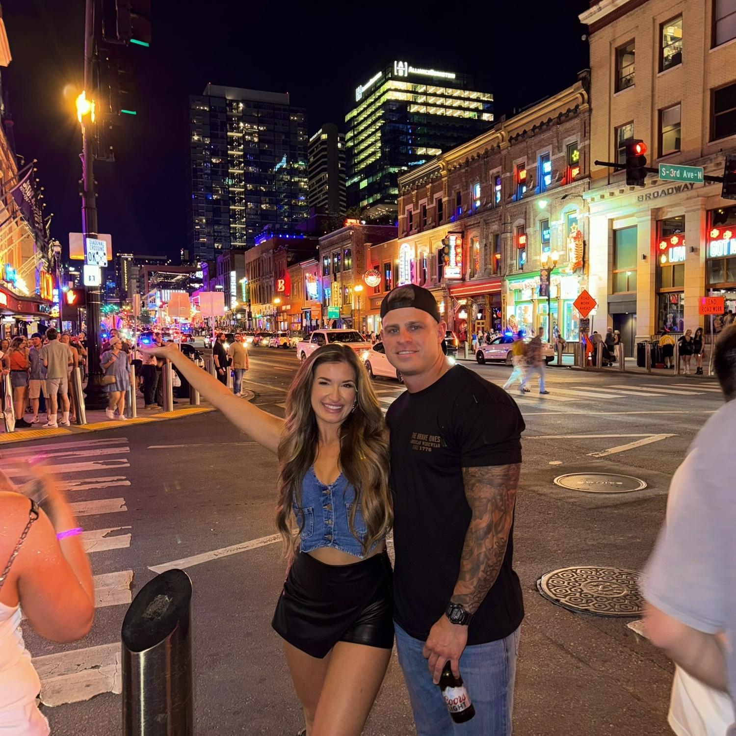Broadway nights & city lights in Nashville!