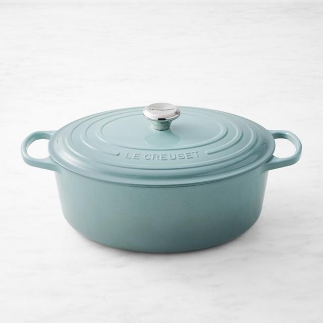 Le Creuset Signature Enameled Cast Iron Oval Dutch Oven, 8-Qt., Sea Salt