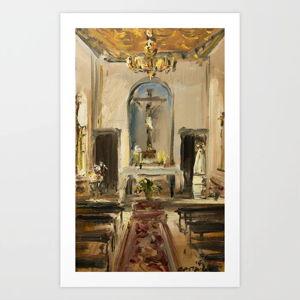 Private Chapel Art Print by CASTRILLO | Society6 12x19 Unframed