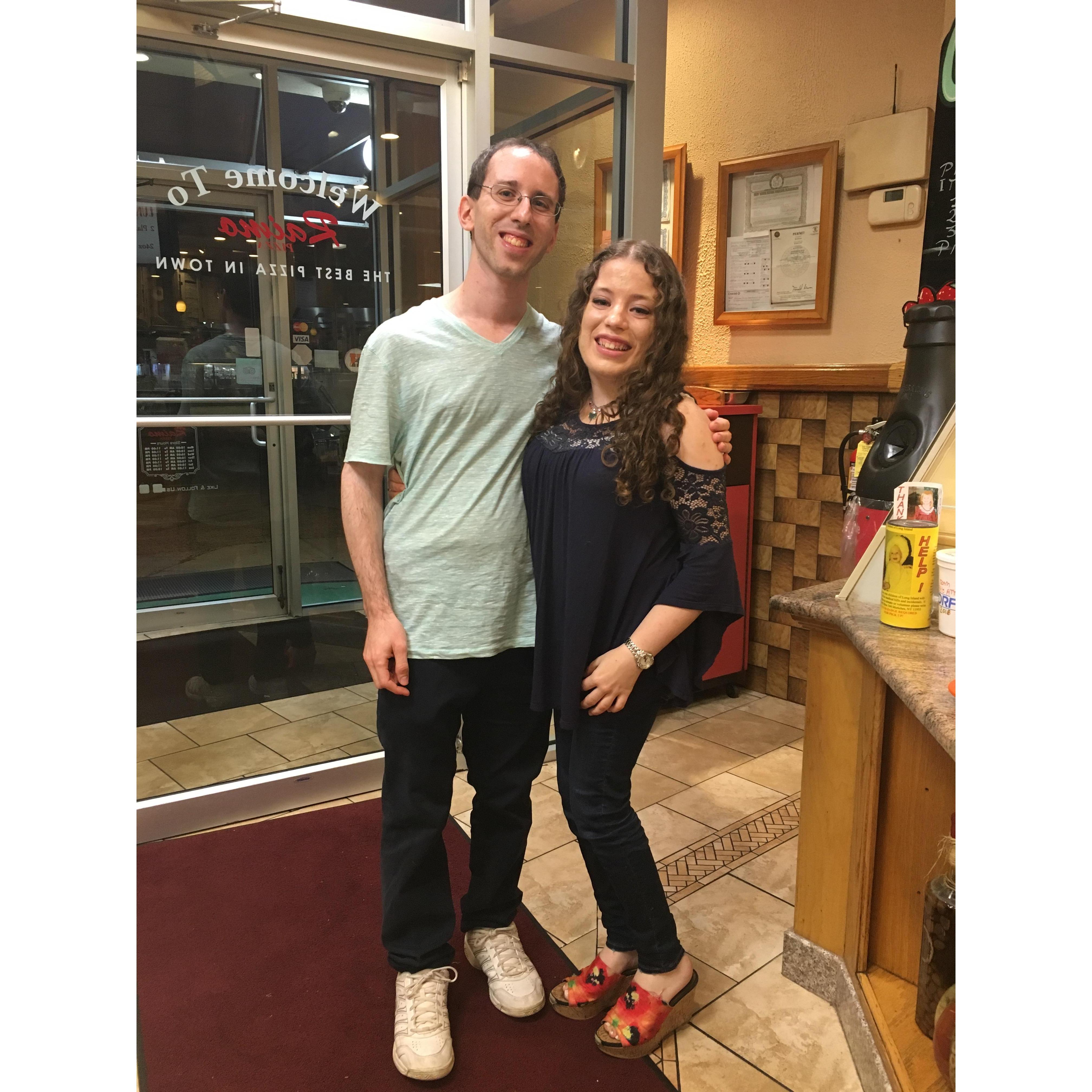 Of course we had to take a picture where we had our first date - Raimo's!
September 16, 2018