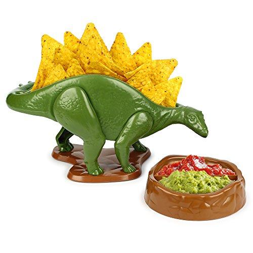 Barbuzzo Nachosaurus Snack & Dip Bowl Set - Dinosaur Chip & Salsa Set