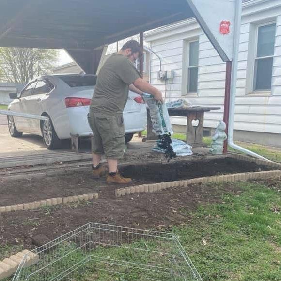 We started our first garden at our apartment spring 2021