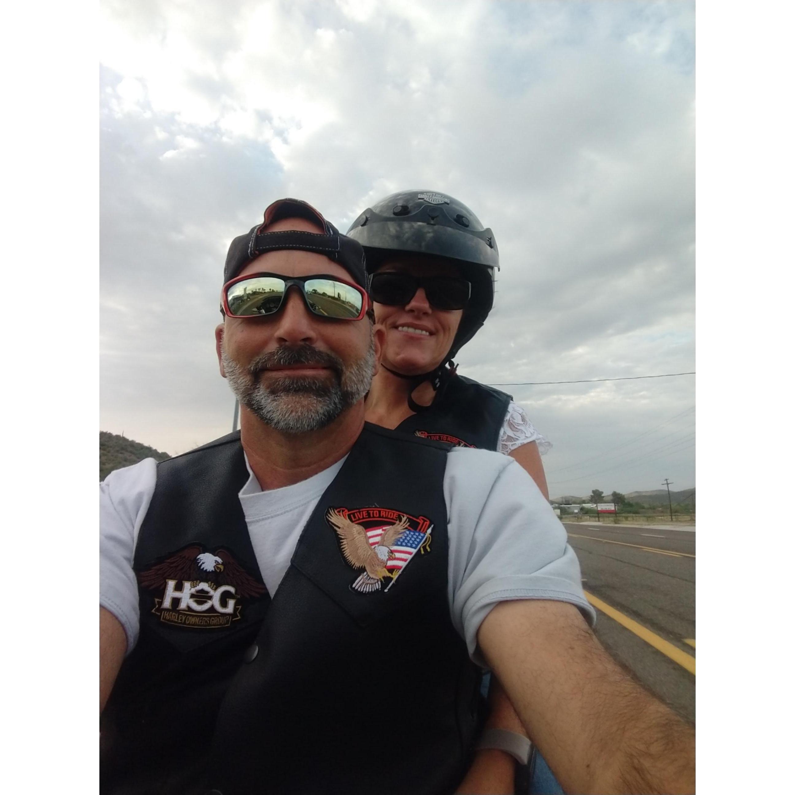 We love the free road and this is how we will go through our life together.