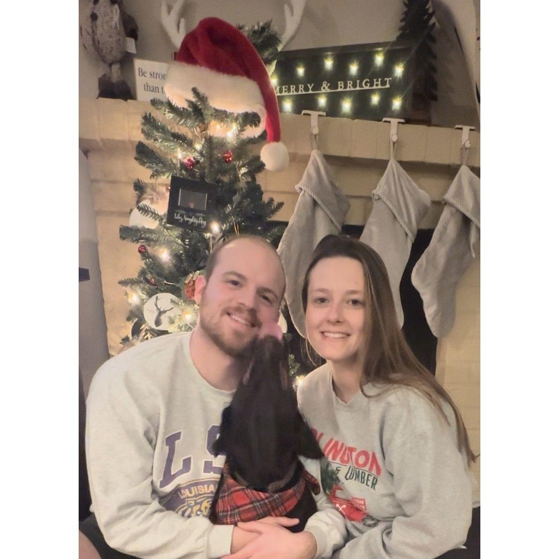 Our first Christmas together.
