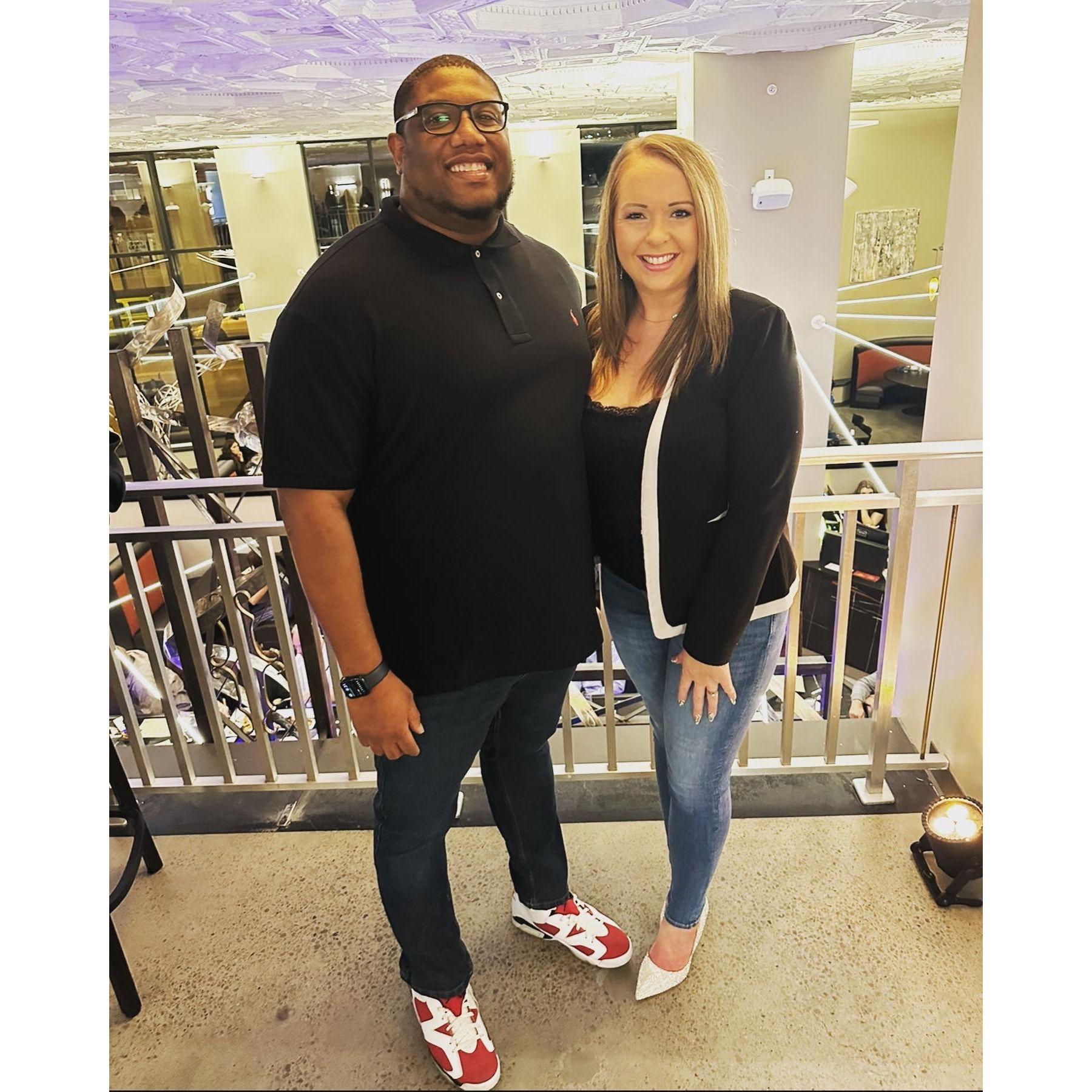 We both love kicks but have totally different styles! Jordans & heels are a typical combo for us :)