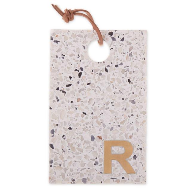 Artisanal Kitchen Supply® Terrazzo Monogram Letter "R" Cheese Board