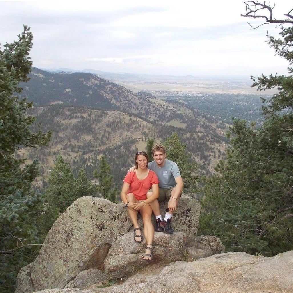 We've always enjoyed travelling together, especially in the mountains. This photo is from one of our early road trips together. (2015)