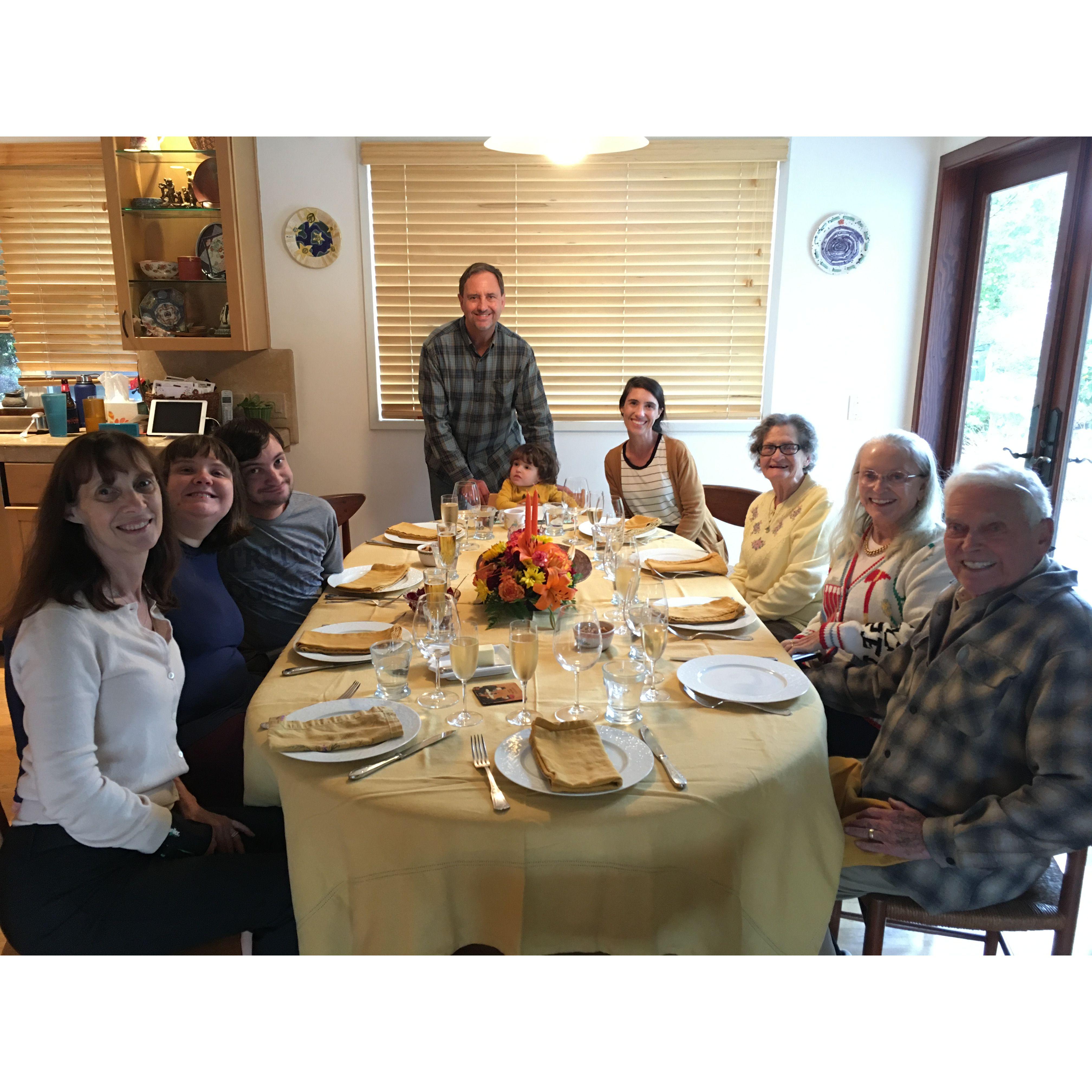 The Klatte's 4 generations Thanksgiving