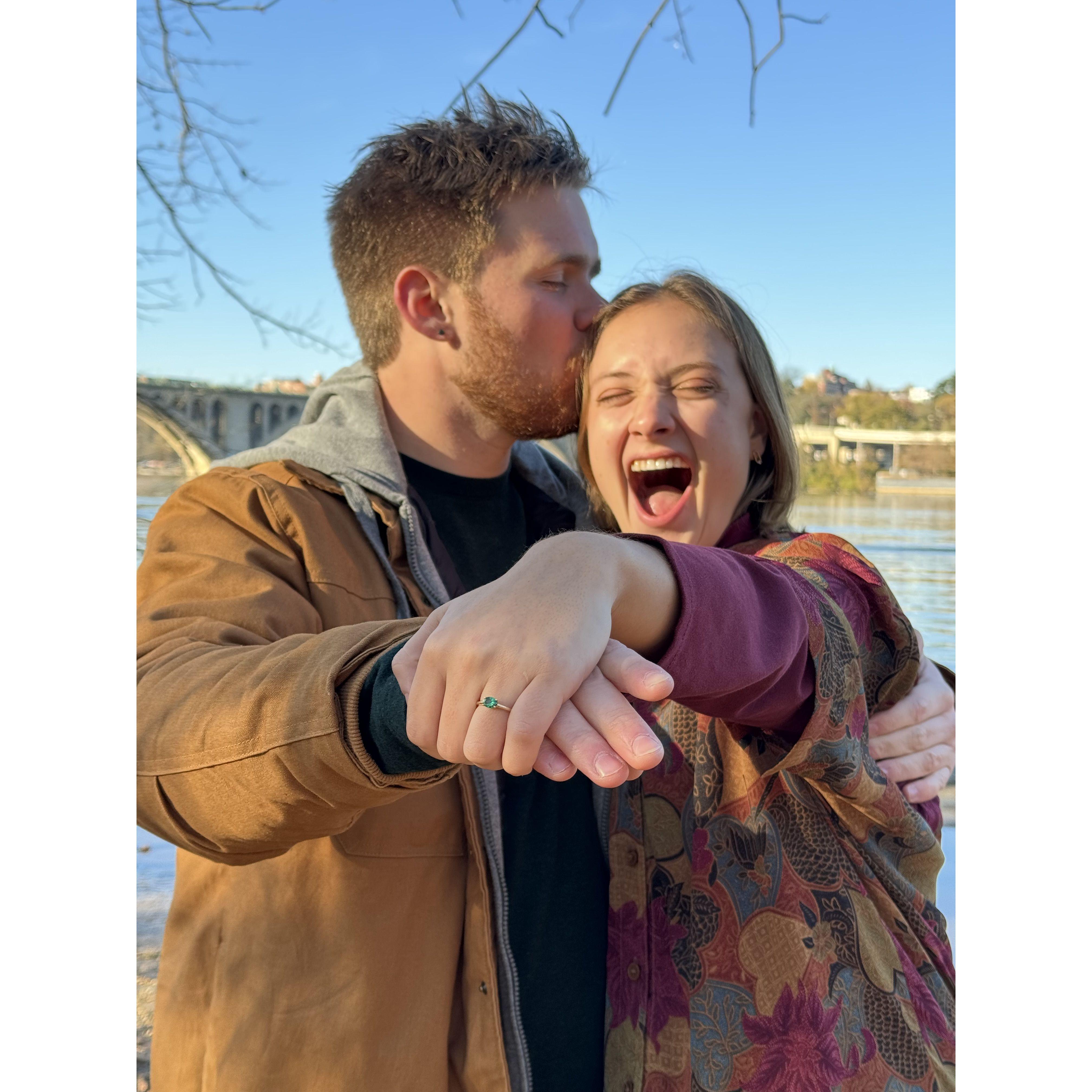 Right after we got engaged!