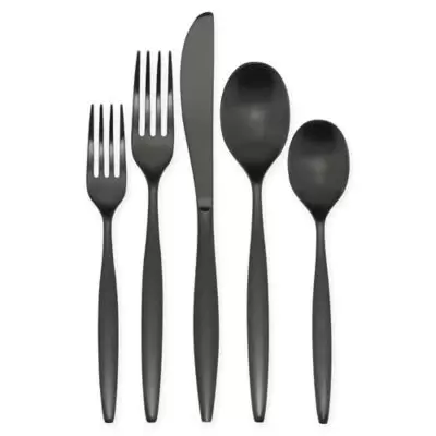 Olivia & Oliver™ Madison 20-Piece Flatware Set in Black Satin