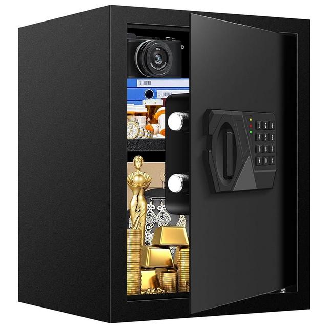 2.6 Cuft Fireproof Safe for Home Use, Digital Home Safe Fireproof Waterproof with Programmable Keypad, Backup Keys and Alarm System, Anti-Theft Home Security Safe Box for Document Money Medicines