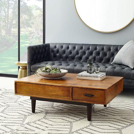 Lars Mid-Century Storage Coffee Table