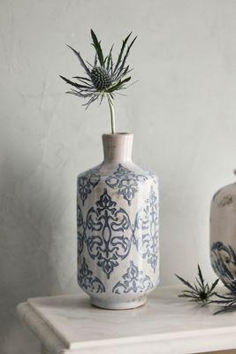 Damask Ceramic Vase, Tall