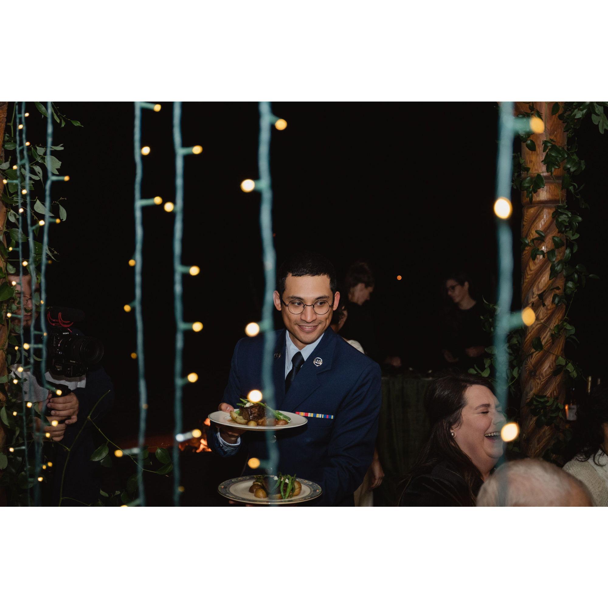 Out of gratitude to our family, we served them dinner. Thank you to everyone who made this day possible!