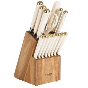 Martha Stewart 16 Piece Stainless Steel Cutlery Kitchen Knife