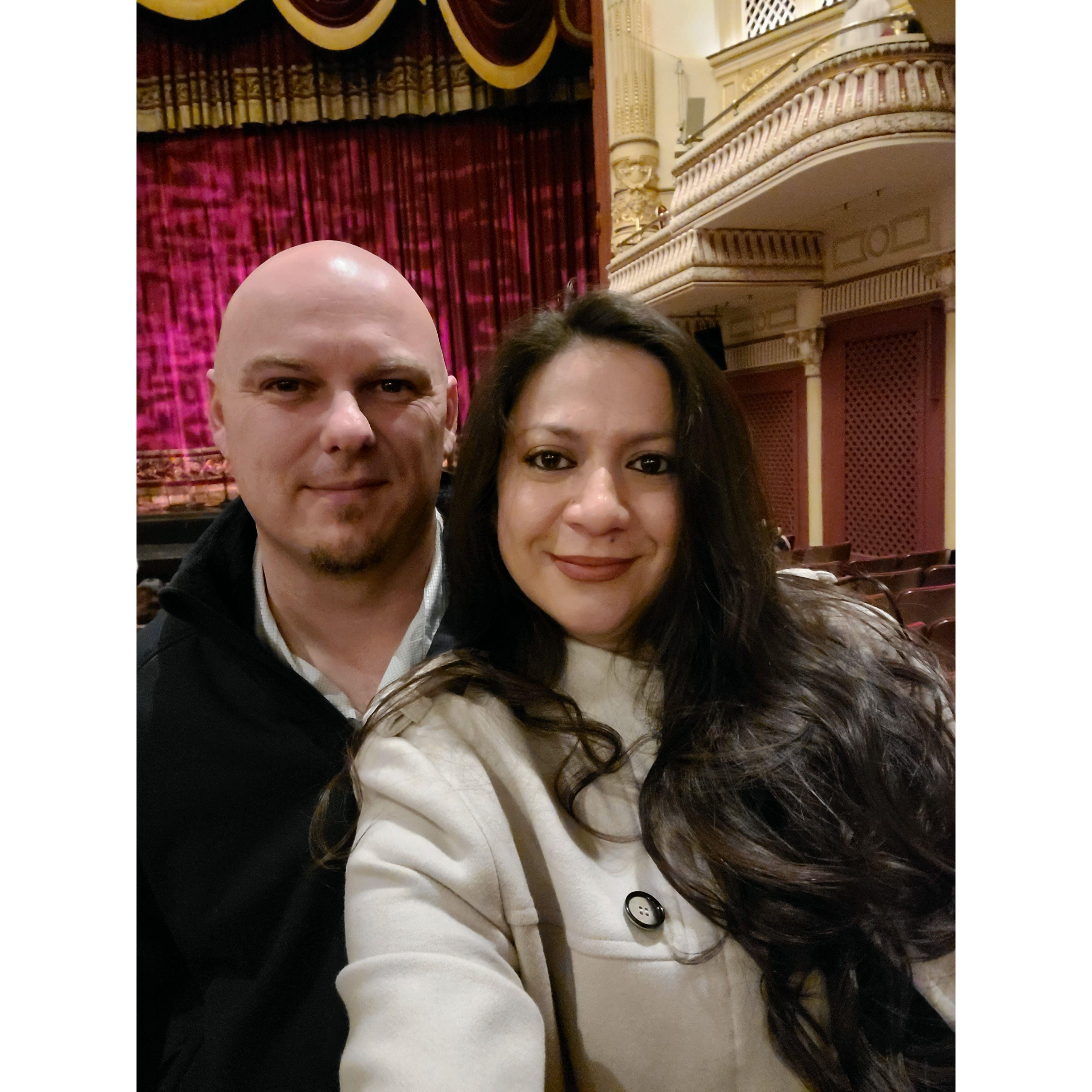 At the theater