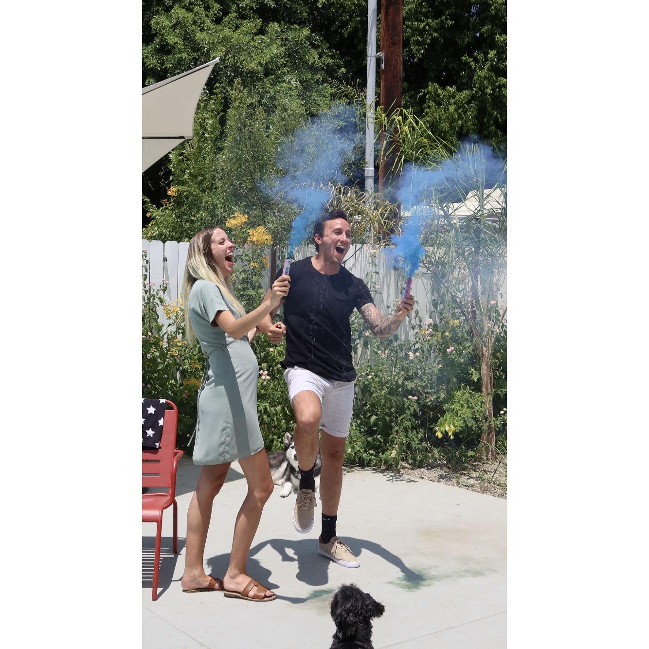 The moment we found out our first baby was going to be a boy