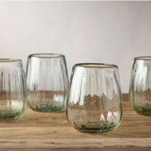 Seema Clear Double Old-Fashioned Glasses (Set of 4)