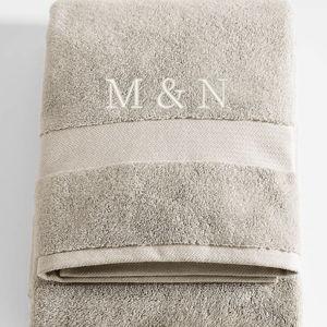 Monogrammed Bath Towels | Crate & Barrel