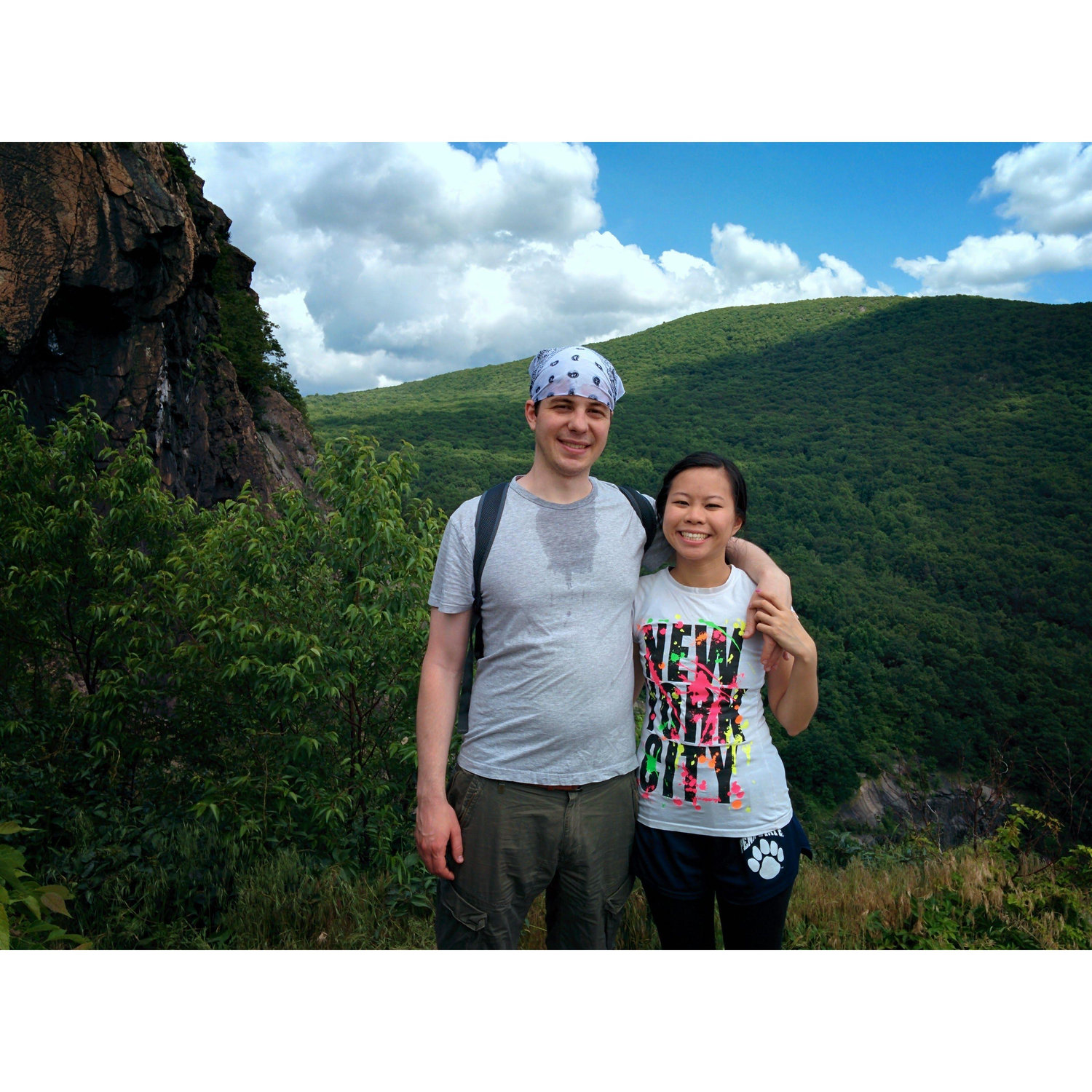 Our first time hiking Breakneck Ridge in the Hudson Valley where we now live!