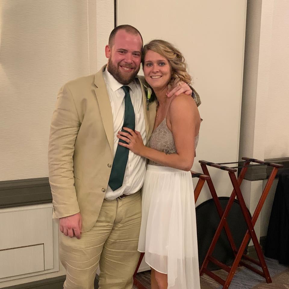 Us at Zach and Shayla's wedding