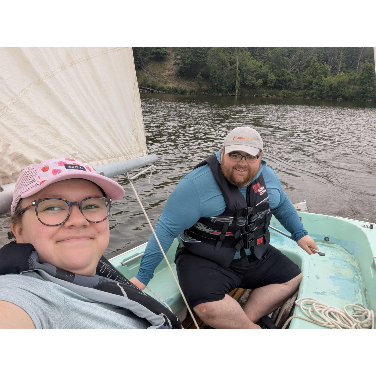 Sailing Little Falls Lake at Willow River State Park