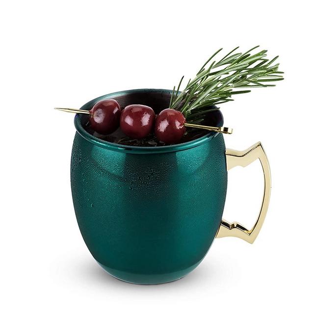 Twine Rustic Holiday: Moscow Mule Mug, Emerald, 1