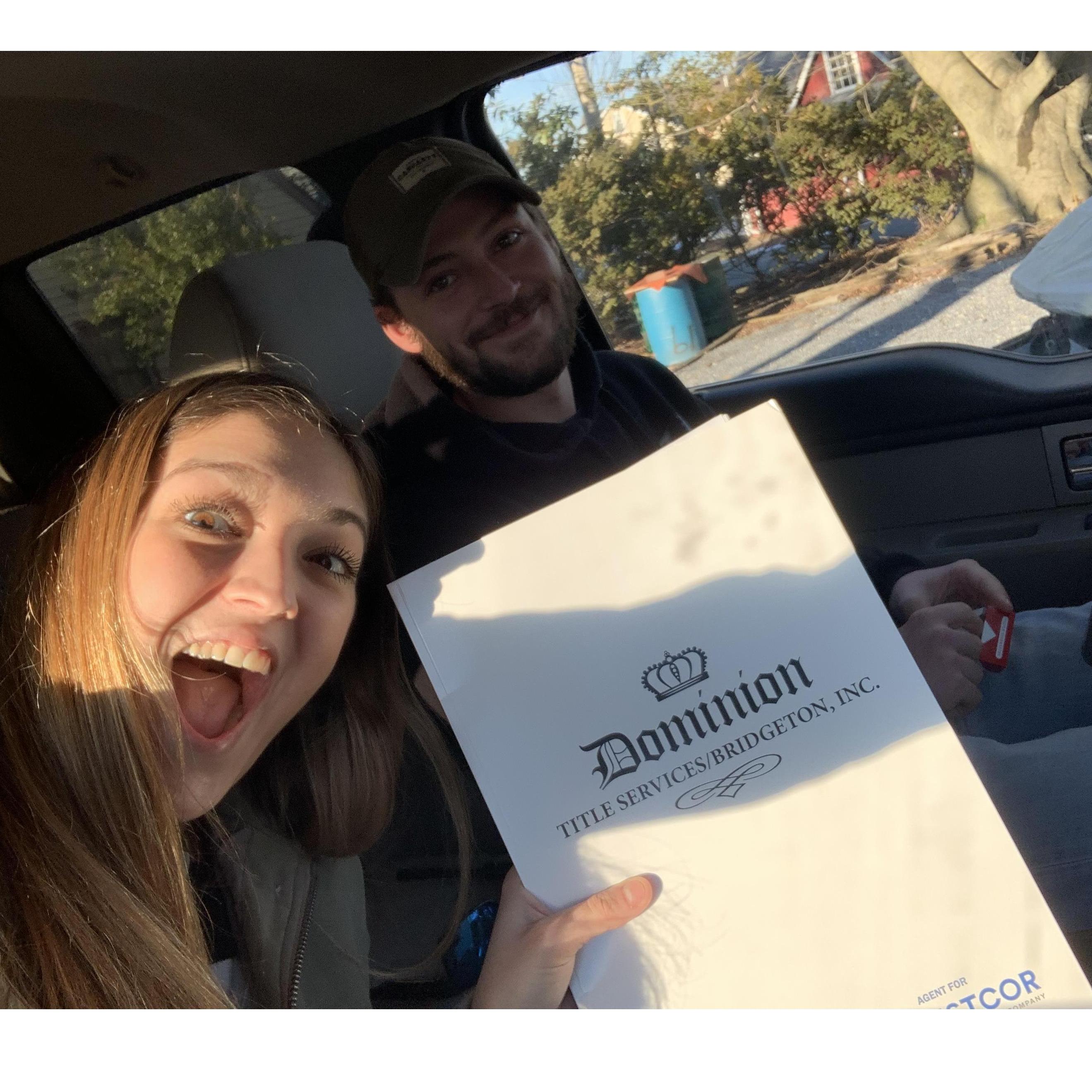 First photo with the title of our house!