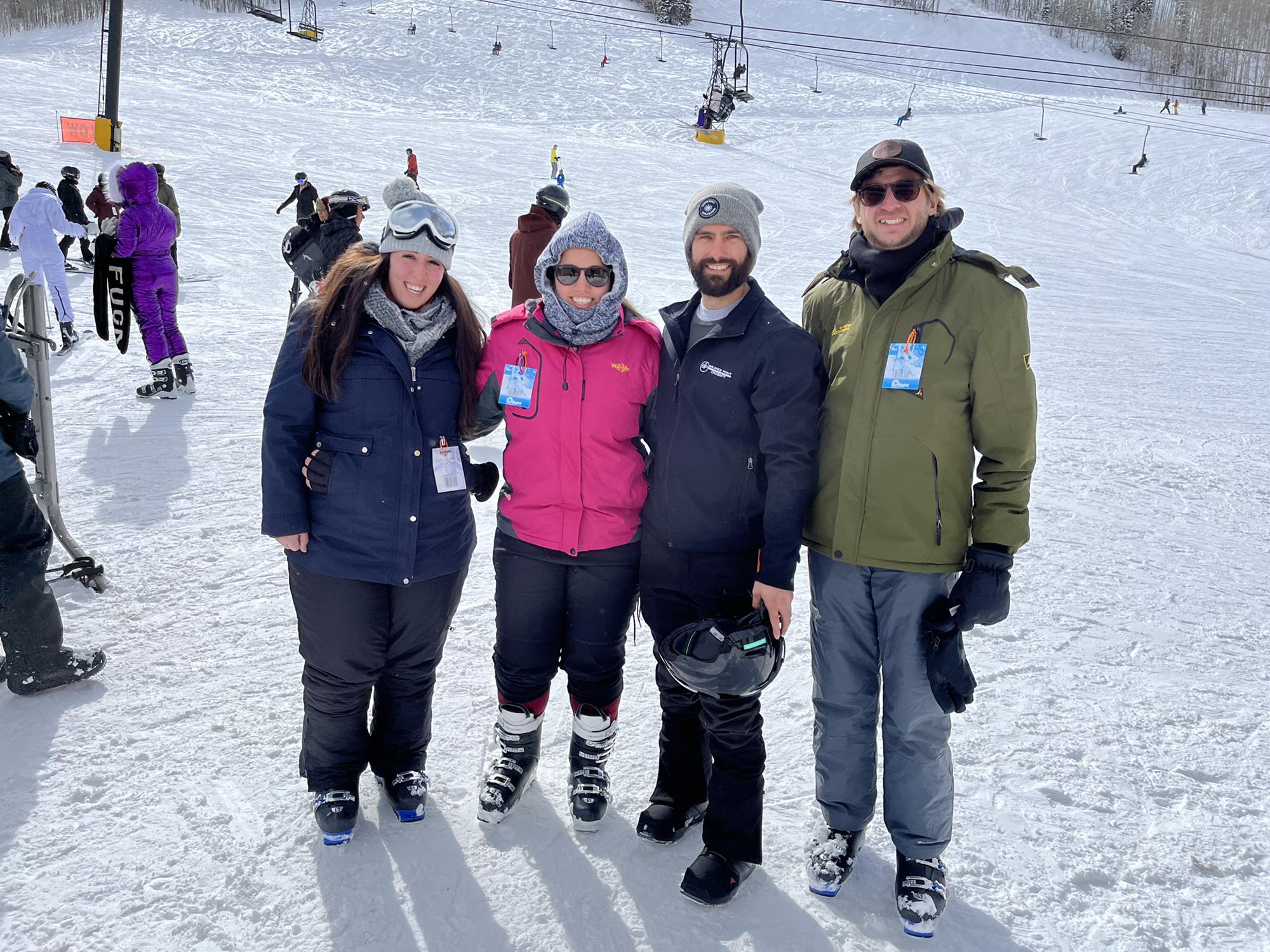 February 2022 - Skiing in Colorado with one of Nicoles best friends and bridesmaid Natalie and her brother