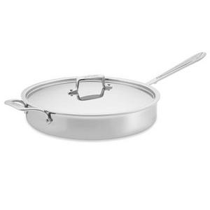 All-Clad d5 Stainless-Steel Sauté Pan, 6-Qt