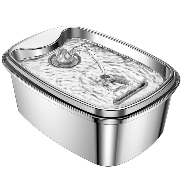Pet Water Fountain Stainless Steel, 67oz