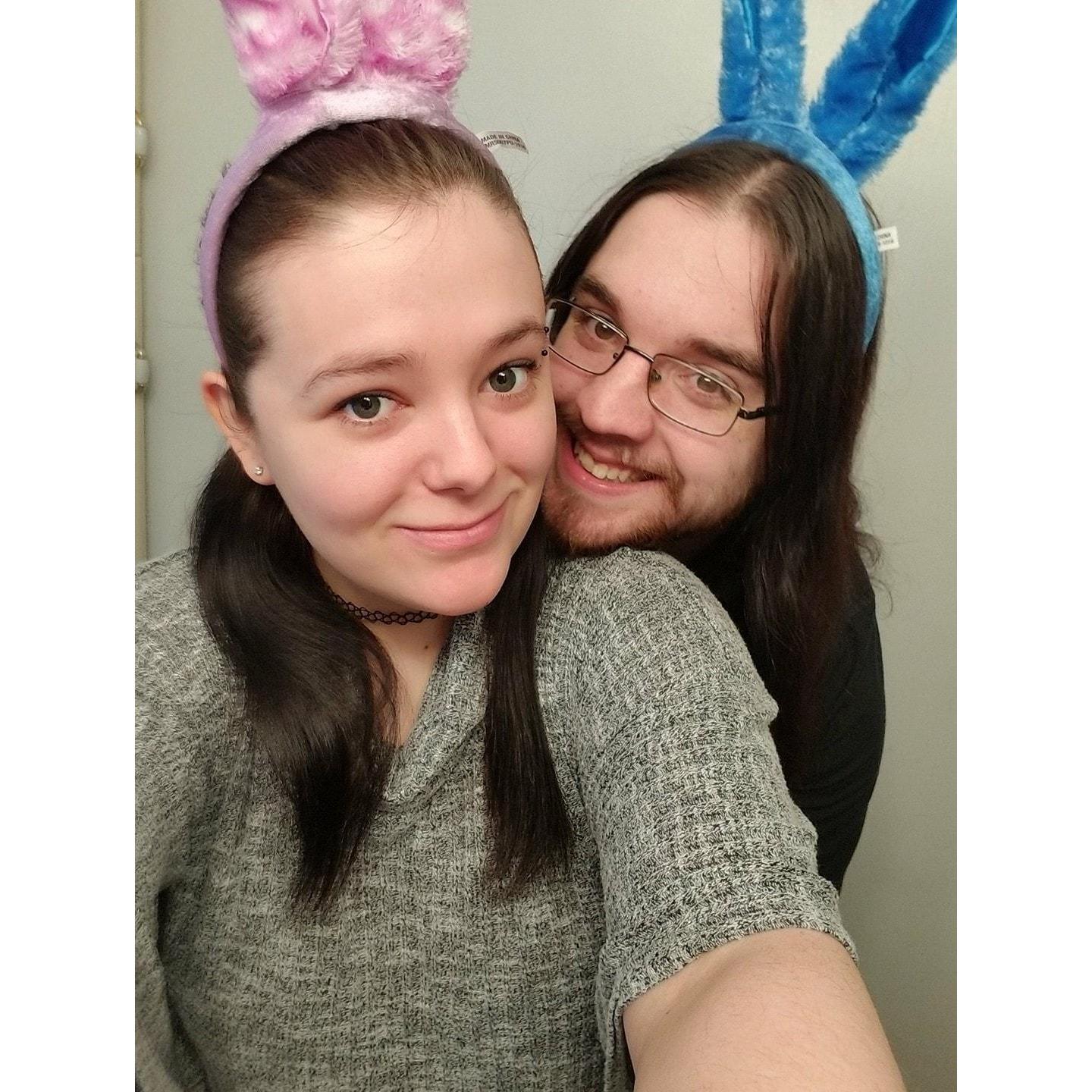 Our first Easter together. 🖤
