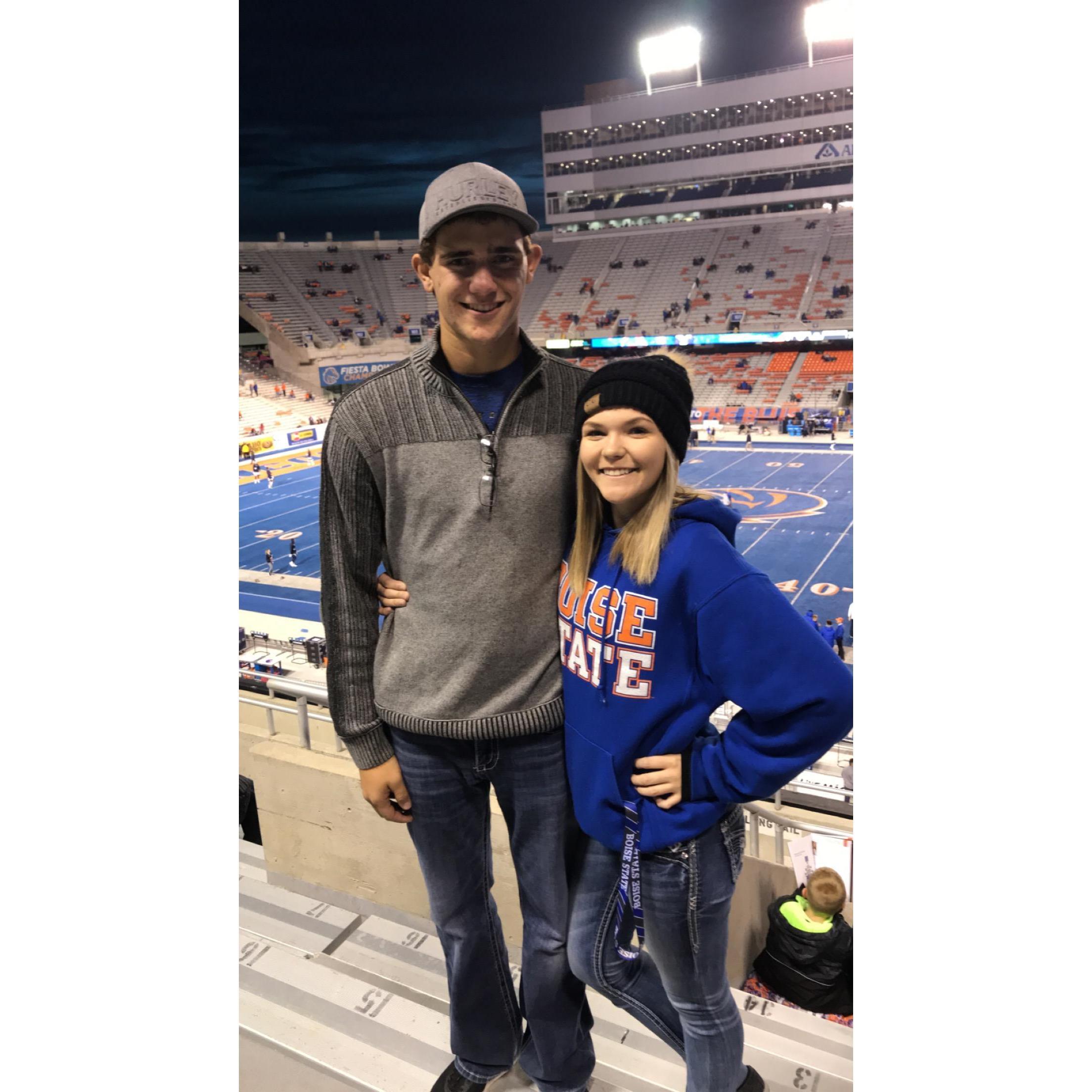 First Boise State game. GO BRONCOS!