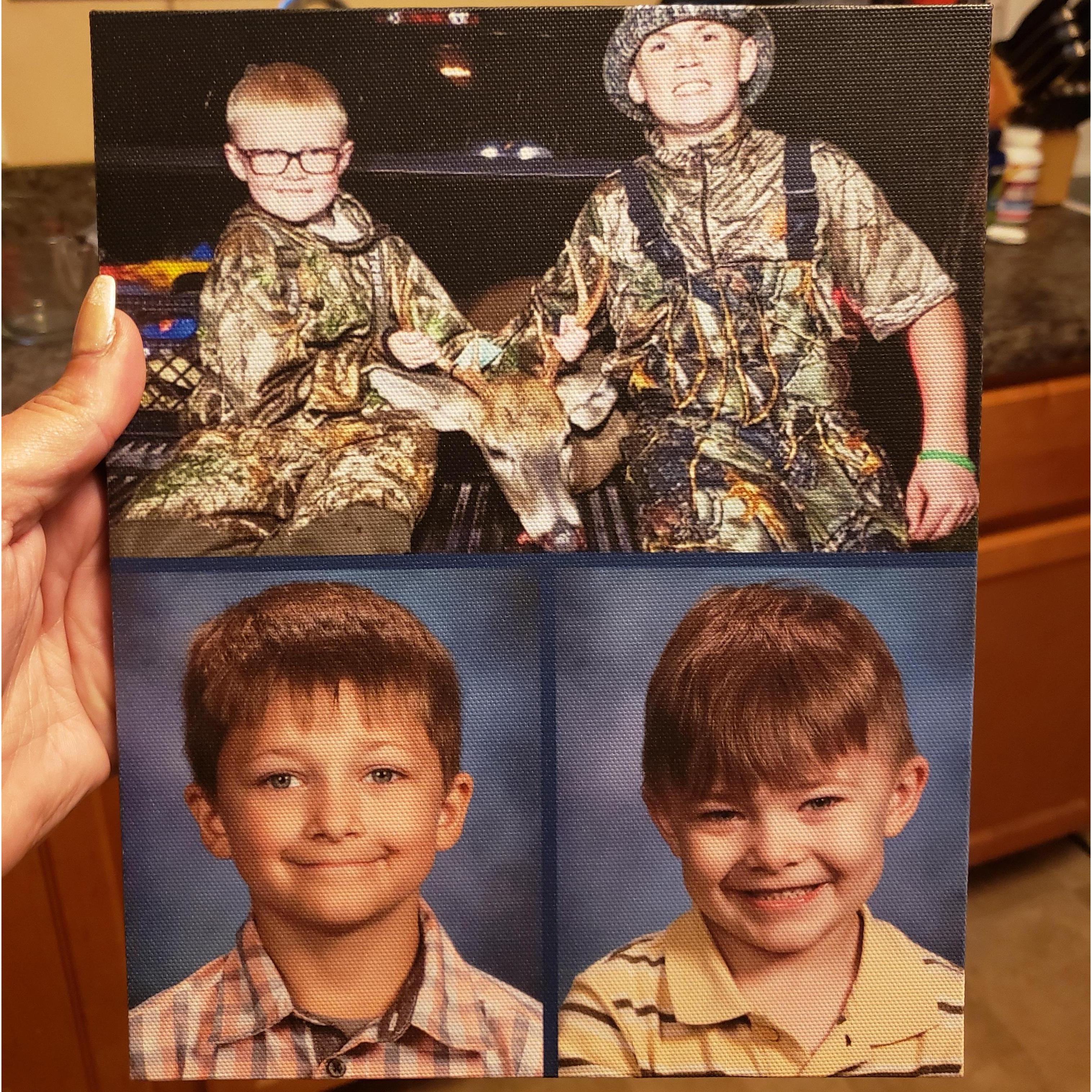 Our Boys! Huntley and Gage the night Huntley got his 8pt. Logan and Decklan's 2021 School pictures