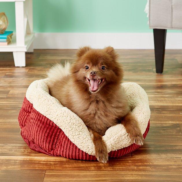 Aspen Pet Self-Warming Bolster Cat & Dog Bed 30-in Chewy.com