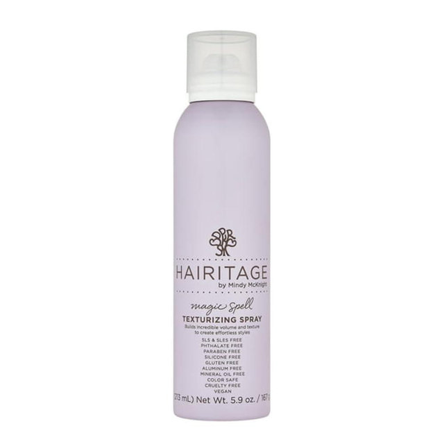 Hairitage Magic Spell Texturizing Spray - Volumizing Texture Spray Bottle for Women, Works with Straight, Wavy, Curly Hair, With Rice Protein + Sunflower Seed Oil - Enhances Styled Hair, 5.9 oz