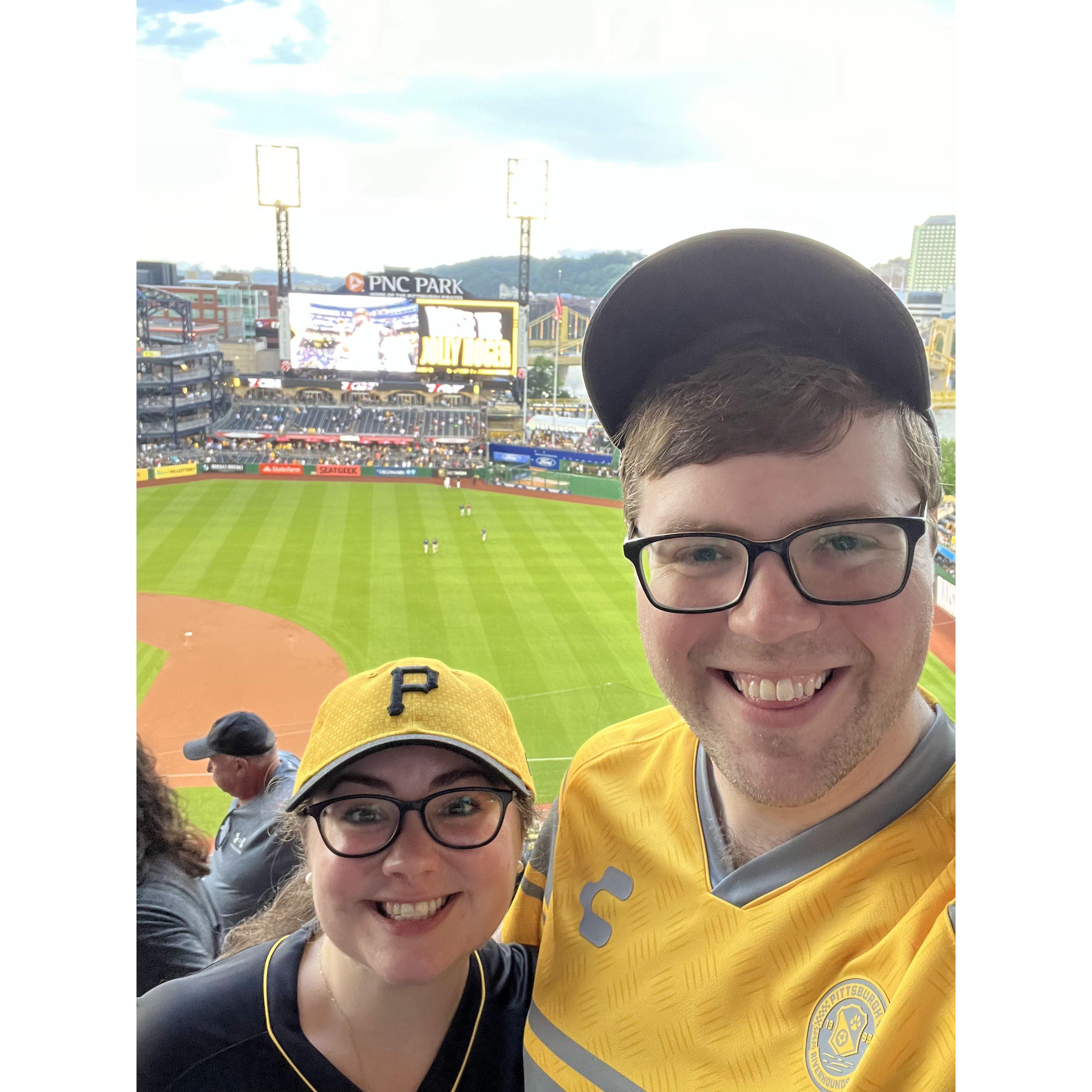 At a Pirates game