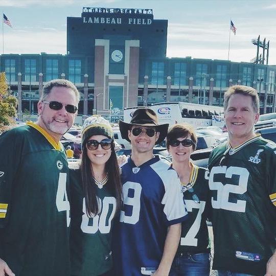Tough on the Bourland crew to welcome a second cowboys fan into the family, especially when they beat us in God's country. I'm predicting now a Minneapolis Superbowl cheesehead takeover this winter.