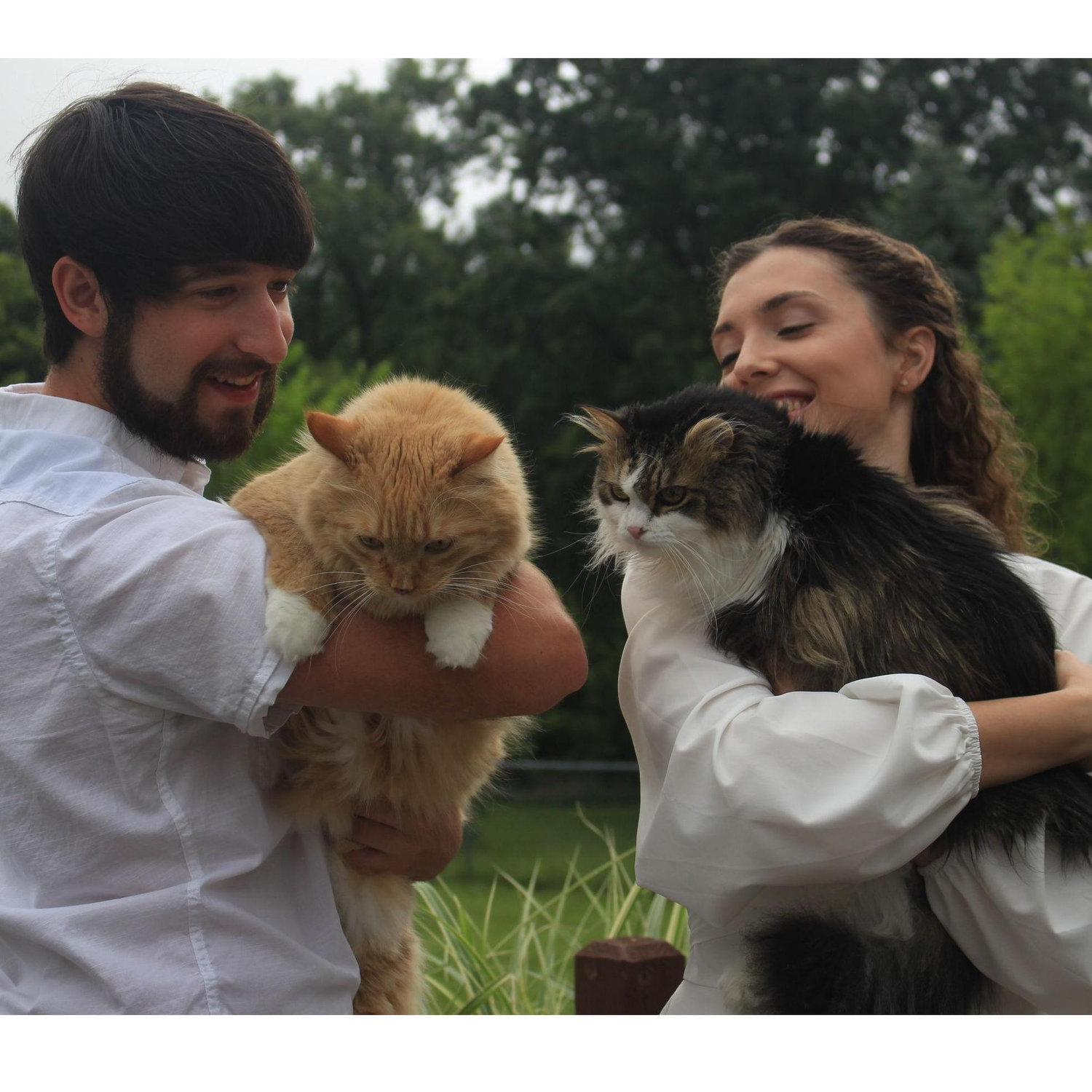 Happy Family with our two kitties