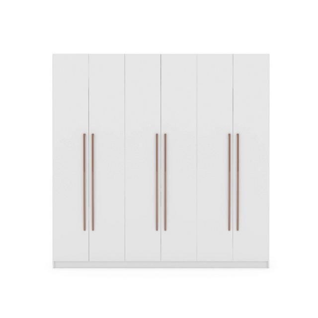 Gramercy Wardrobe Armoire Closet White - Manhattan Comfort