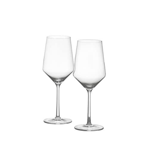 Schott Zwiesel Tritan Crystal Glass Stemware Pure Collection Cabernet/All Purpose Red or White Wine Glass, 18.2-Ounce, Set of 2