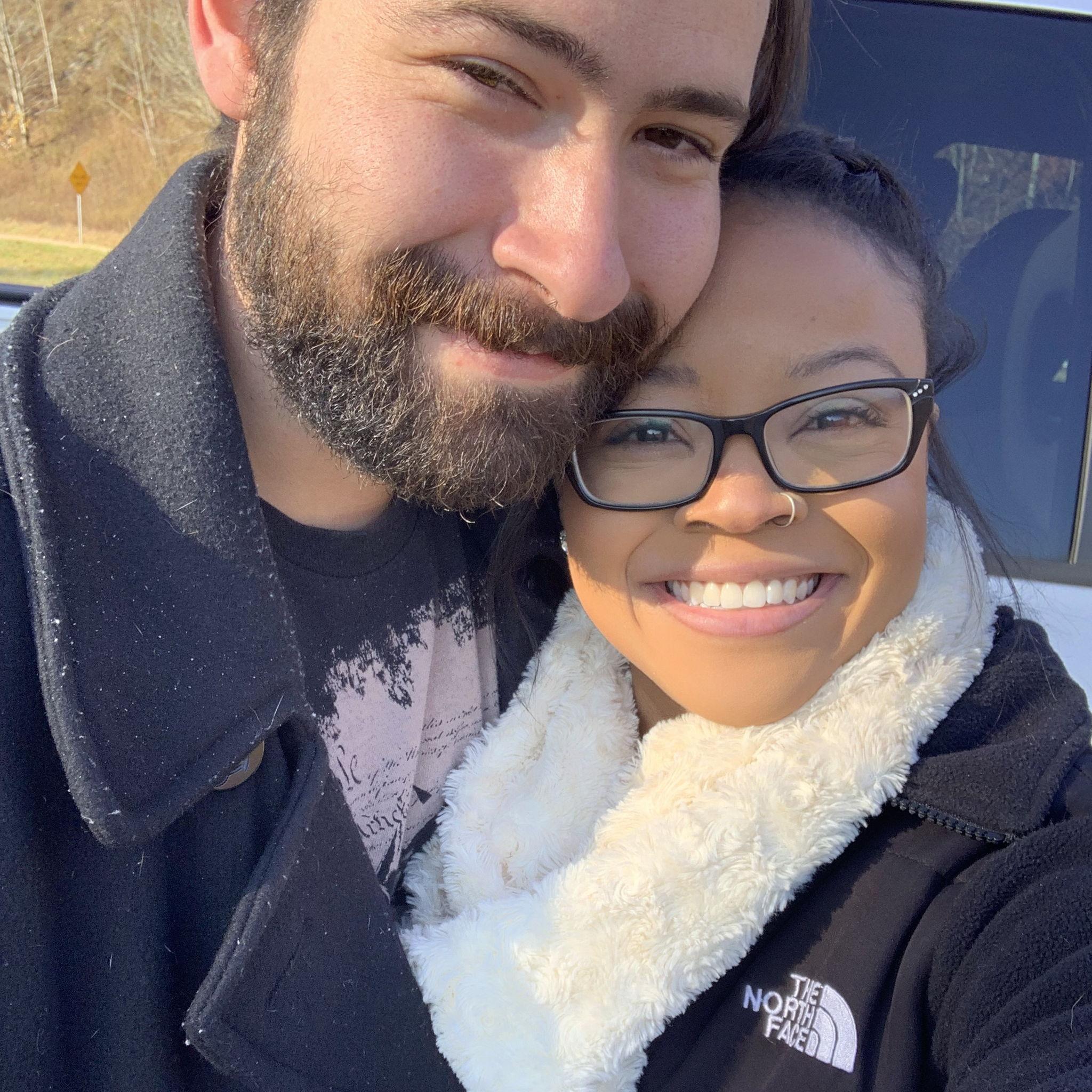 Our first trip to the cabin together in Hayesville, NC.
