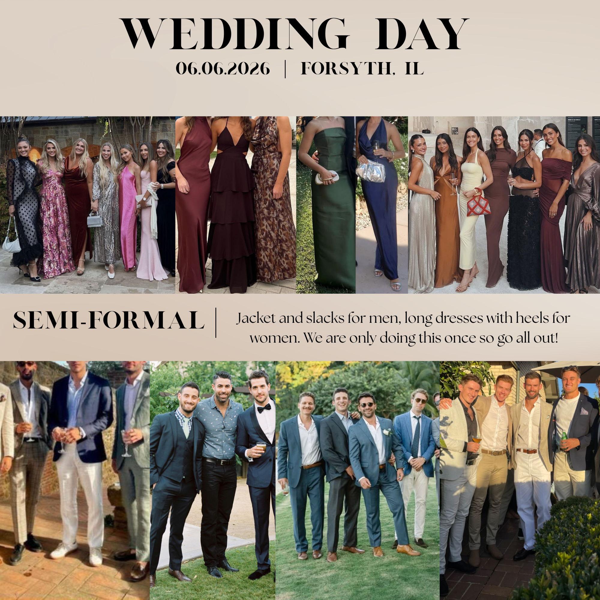 June 06, 2020 Wedding Day Attire