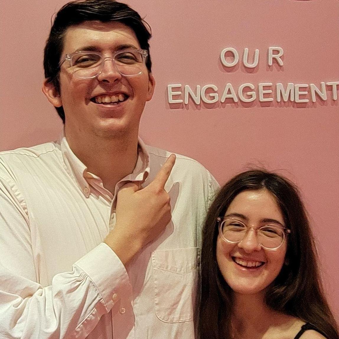 Celebrating our engagement at the museum of ice cream